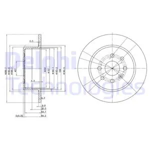 

DELPHI BG3141 DISC REAR VECTR A.B 1.6