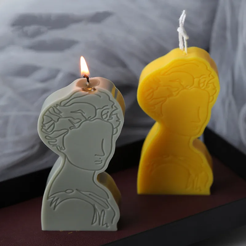 Фигурку портрет пресс-форм Европейский Азиатский Стиль символов в форме свечи