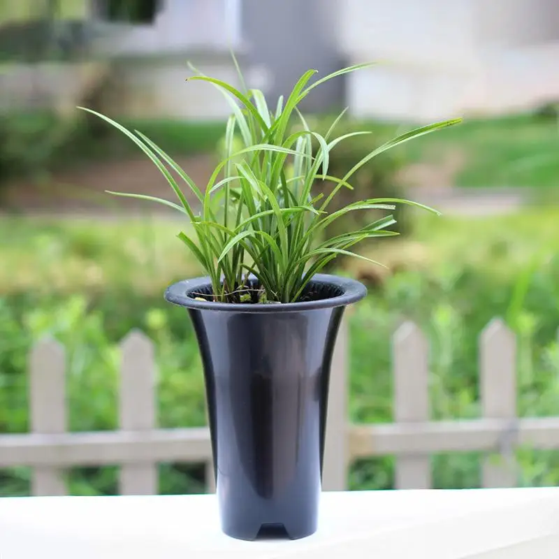 Пластиковые гидропоники посадки двухслойная сетка цветочный горшок корзина