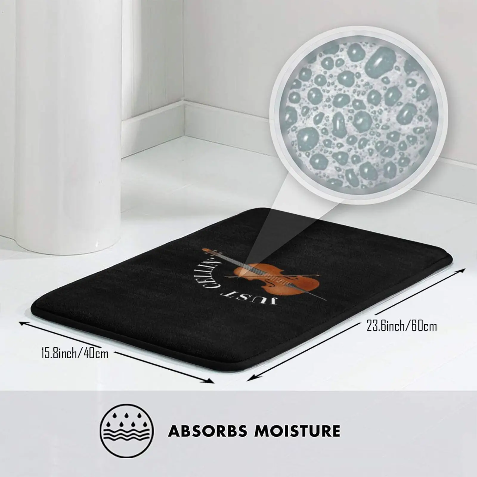 Музыкальный инструмент виолончельные коврики Ковер Анти-скольжение Спальня