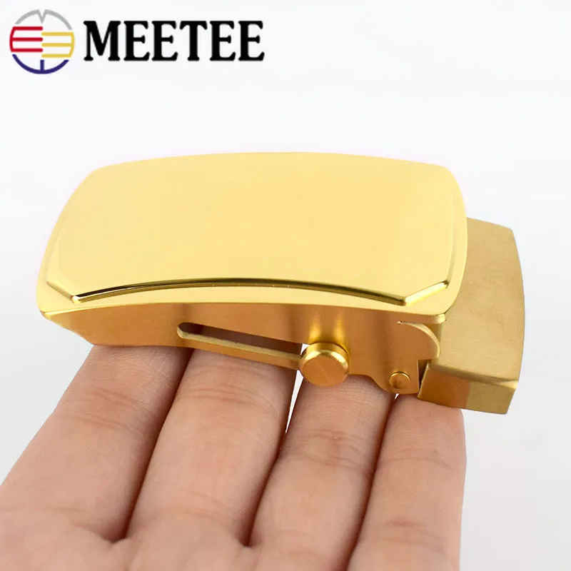 Meetee 1 шт. 36 мм Мужская пряжка для ремня из нержавеющей стали беззубчатые
