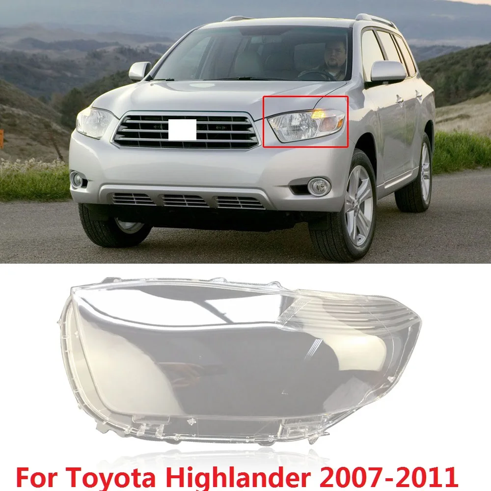 CAPQX 1 шт. для Toyota Highlander 2007 2011 передний налобный фонарь лампа чехол абажур