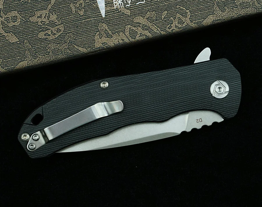 CH 3504G10 D2 стальной Многофункциональный складной нож G10/стальная ручка Походный