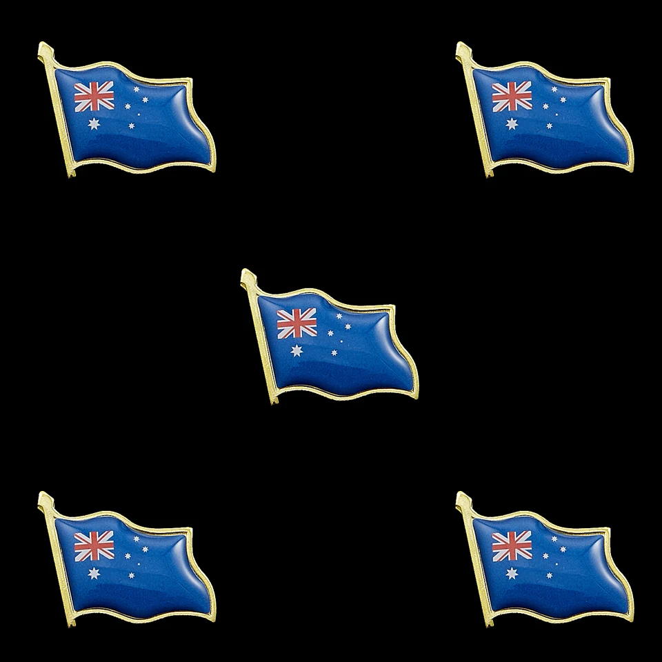 5 шт. Австралийский флаг эмаль лацкан декоративные булавки сувенир шляпа для