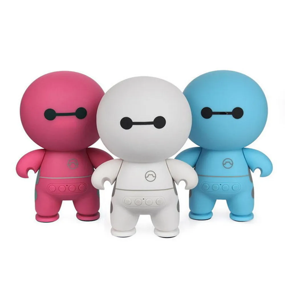 Милая мультяшная Мини Портативная Беспроводная Bluetooth Колонка Baymax умная