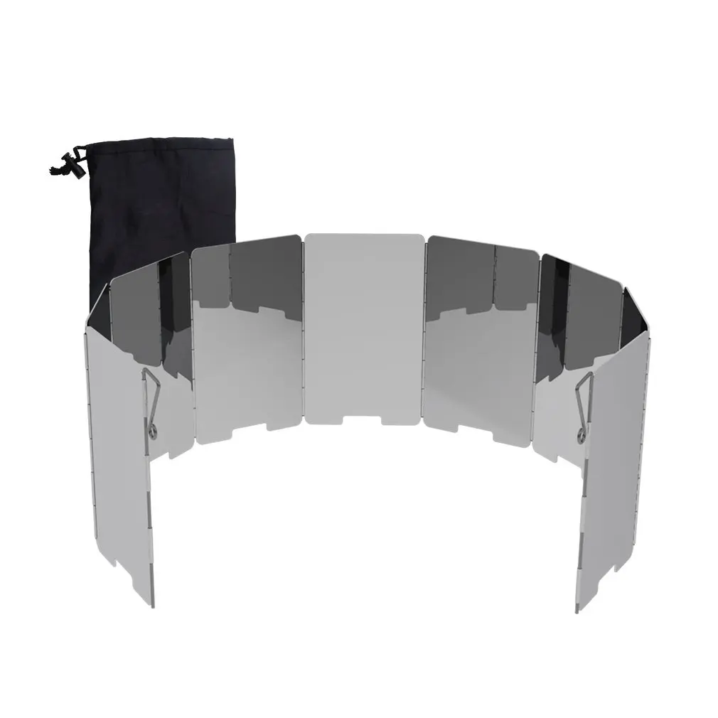 9 пластины складные плита лобовое стекло мини приготовления Ветер щит для