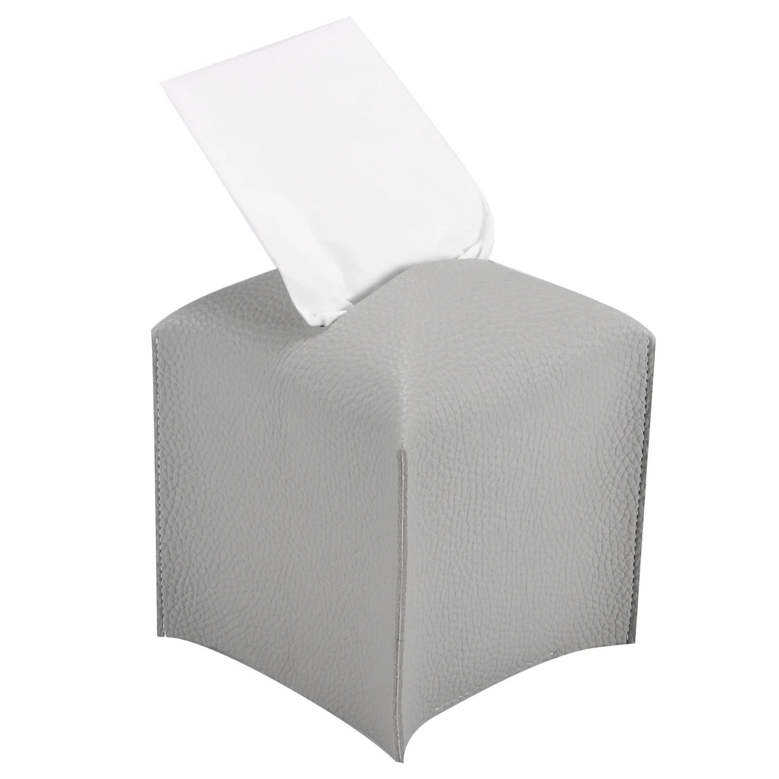 

Tissue Box Cover Holder Square PU Leather Tissue Dispenser Box Roll Paper Extractive Tissue Dispenser Container For Bedroom