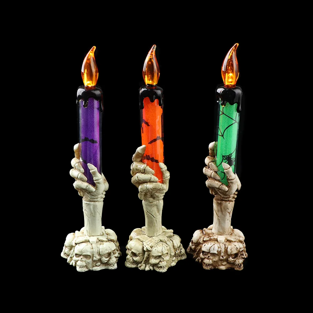 1 шт. креативная Светодиодная лампа-свеча в виде призрака электронный светящийся