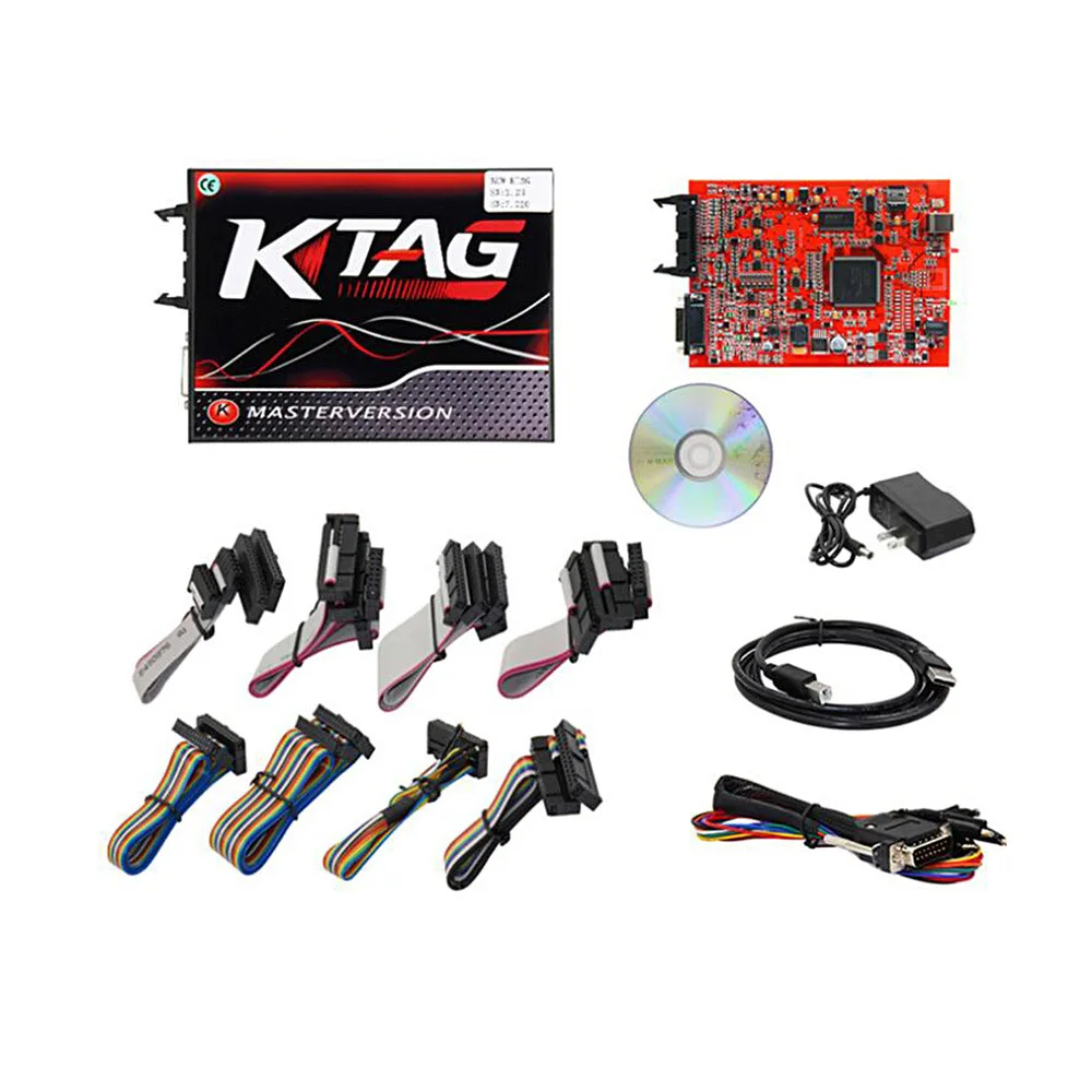KTAG V7.020 KESS ECU Инструмент для программирования неограниченный жетон красный
