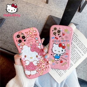 Hello Kitty cartoon mobile phone case for iPhone12 12Pro 12Promax 11 Pro 11Promax Mini X XS MAX XR 7 8 Plus back cover case
