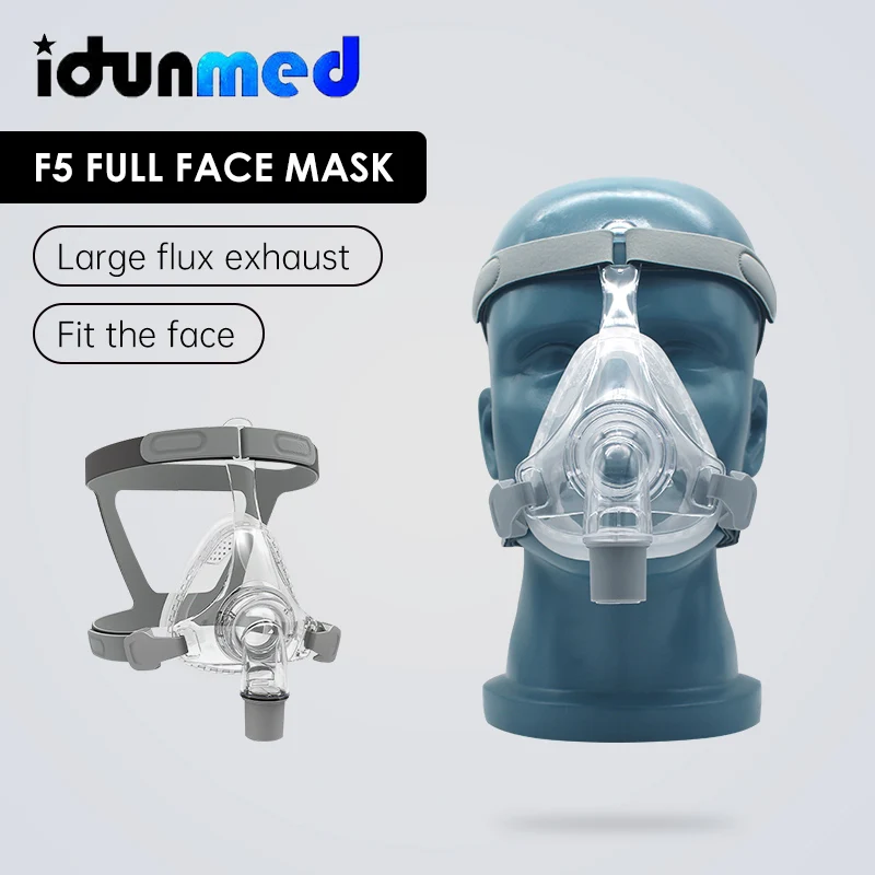 BMC Snoring Mask CPAP Respirator F5 With Adjustable Headband Clips For Medical Air Breathing Machine Ventilator Sleeping Apnea