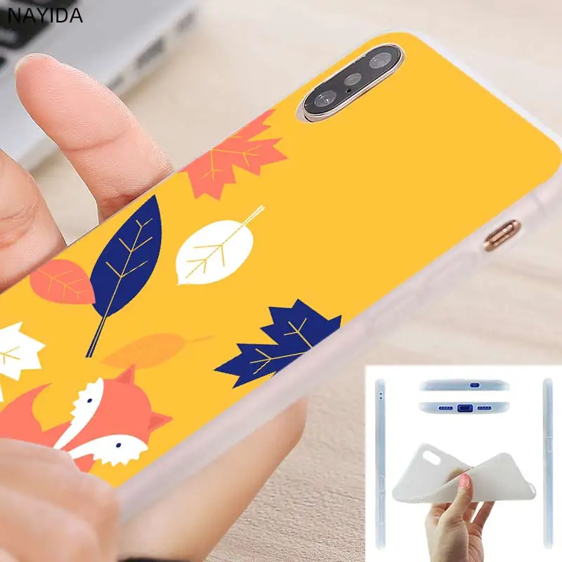 Мягкий силиконовый чехол для Xiaomi 12 11 Ultra 10 9 8 a2 a3 Lite Mi 9se 6x Cc9 11Pro телефона Ginkgo biloba |