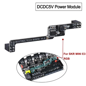 BIGTREETECH DCDC5V V1.0 модуль питания 5 В для SKR mini E3 V1.2 32-битная плата управления светильник добавляется лампа шарики для 3D принтера запчасти