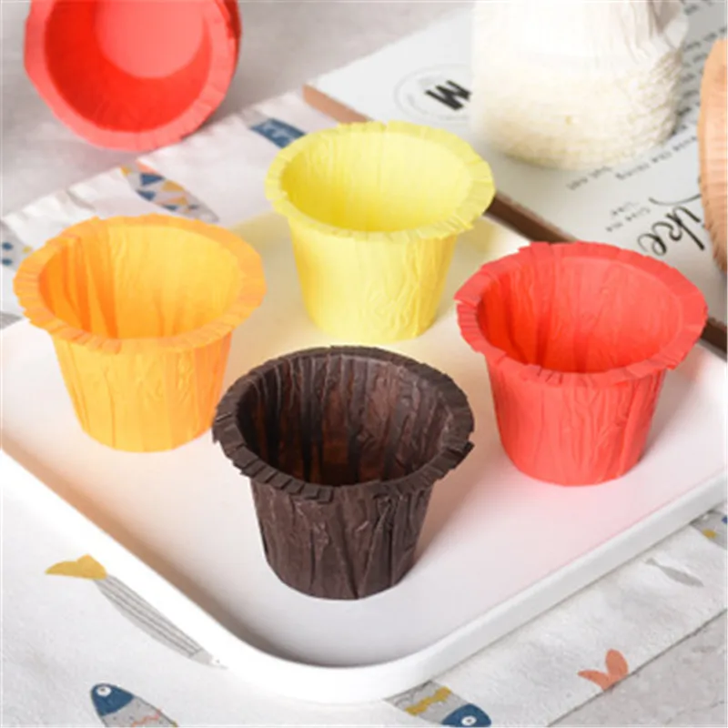 30 шт. Кофе в форме соломенной шляпы кекс Бумага чашки форма для порционного кекса