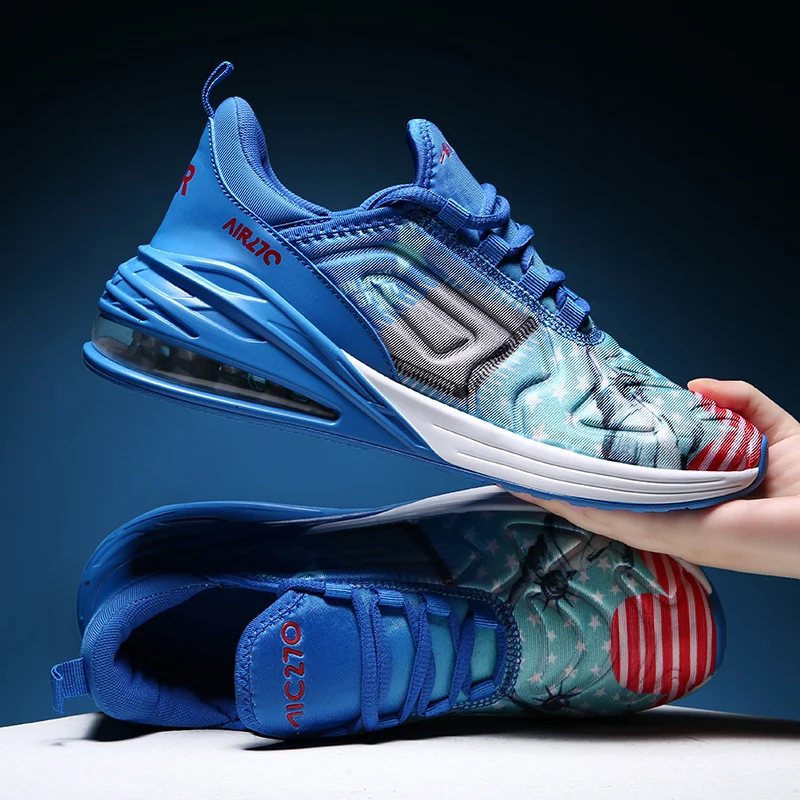 Модная дышащая Спортивная обувь 270 Мужская Женские кроссовки Кроссовки для бега