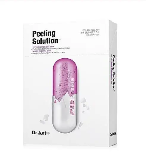 Peeling Solution Dr.Jart+ маска Водоструйная Успокаивающая Hydra раствор маска для лица Гиалуроновая кислота маска для лица увлажняющая пузырьковая черная маска - Цвет: Peeling Solution