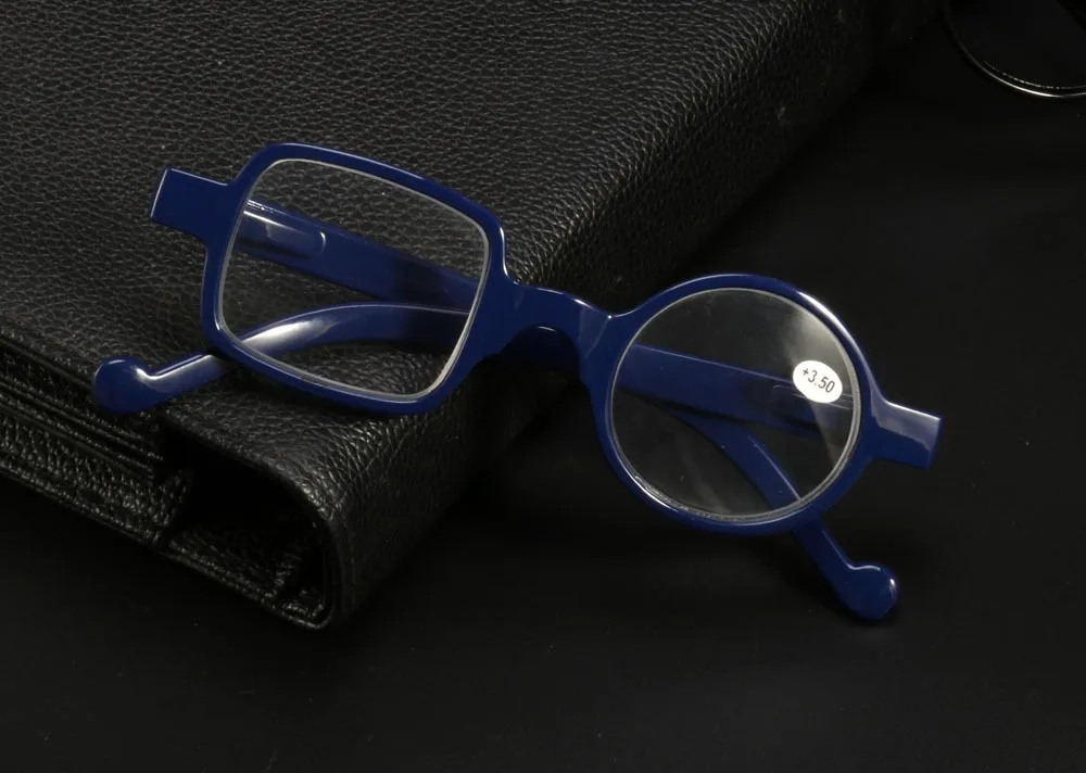 

Round Square Asymmetric Delicate Men Women Reading Glasses Resin Lenses Hyperopia Frame Eyewear +1.0+1.50+2.0+2.5~+3.5