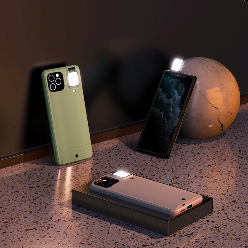 

For iPhone 12 11 Ring Light Case With Flash Led Fill Light For Shot Fashion Case For iPhone X XS Max XR 11 12 Pro Max Ringlight