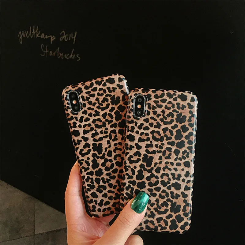 

Silicone Leopard Phone Case For iPhone 6 6s 7 8 Plus 2020 SE 7Plus 8Plus X XS XR 11 12 Pro Max Mini Case Bag