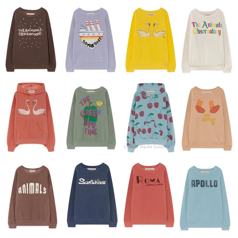 

TAO Kids Sweatshirts Baby Boys Girls Sweaters 2021 Autumn Winter New Brand Cute Cartoon Print Children Loose Pullover Sweater