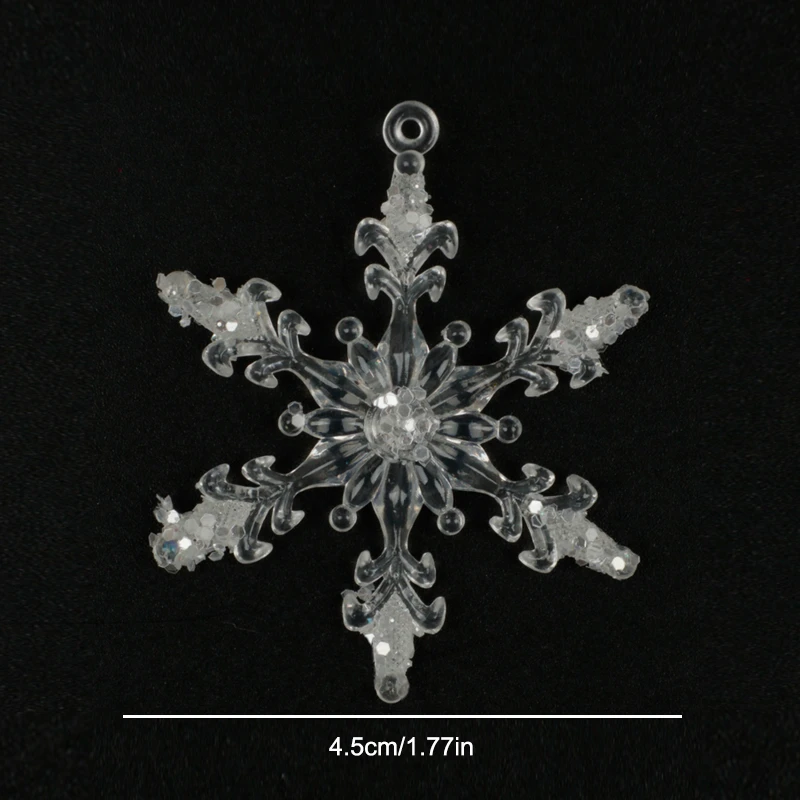 12 шт./компл. Рождественская Снежинка Форма ясные акриловые кристаллы стразы для