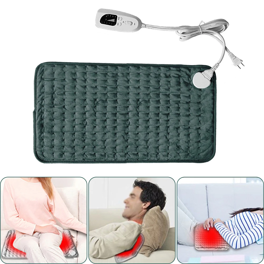 

120W Electric Heating Pad for Pain Cramps Relief 6 Level Heat Setting Fast Heating Soft Touch Winter Flannel Hot Compress Pad