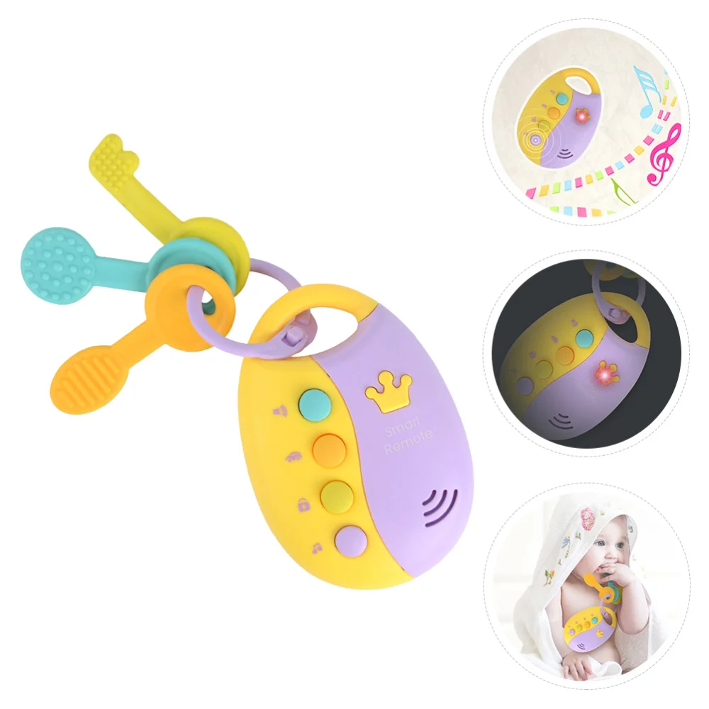 

1Pc Musical Car Key Remote Car Voices Plaything Early Educational Plaything