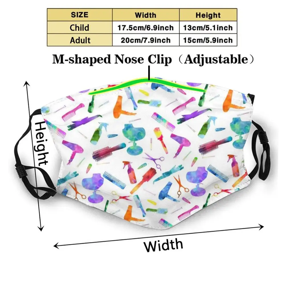Парикмахер салон Акварельный узор белый пользовательский дизайн для детей