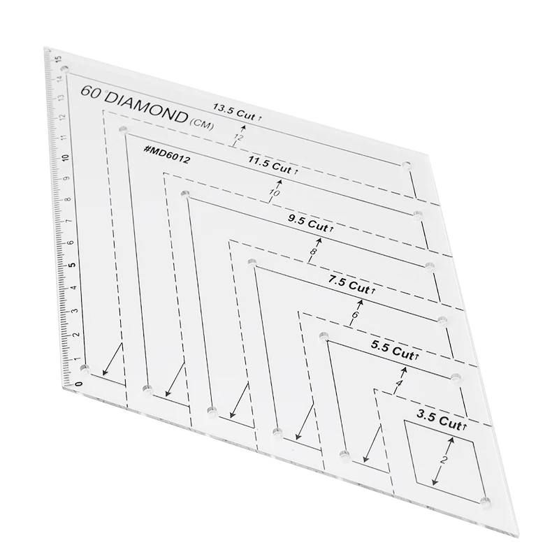 

Multi-Function Patchwork Quilting Tools Rulers Acrylic Drawing Ruler DIY Sewing Tailor Measuring Yardstick Cloth Cutting Rulers