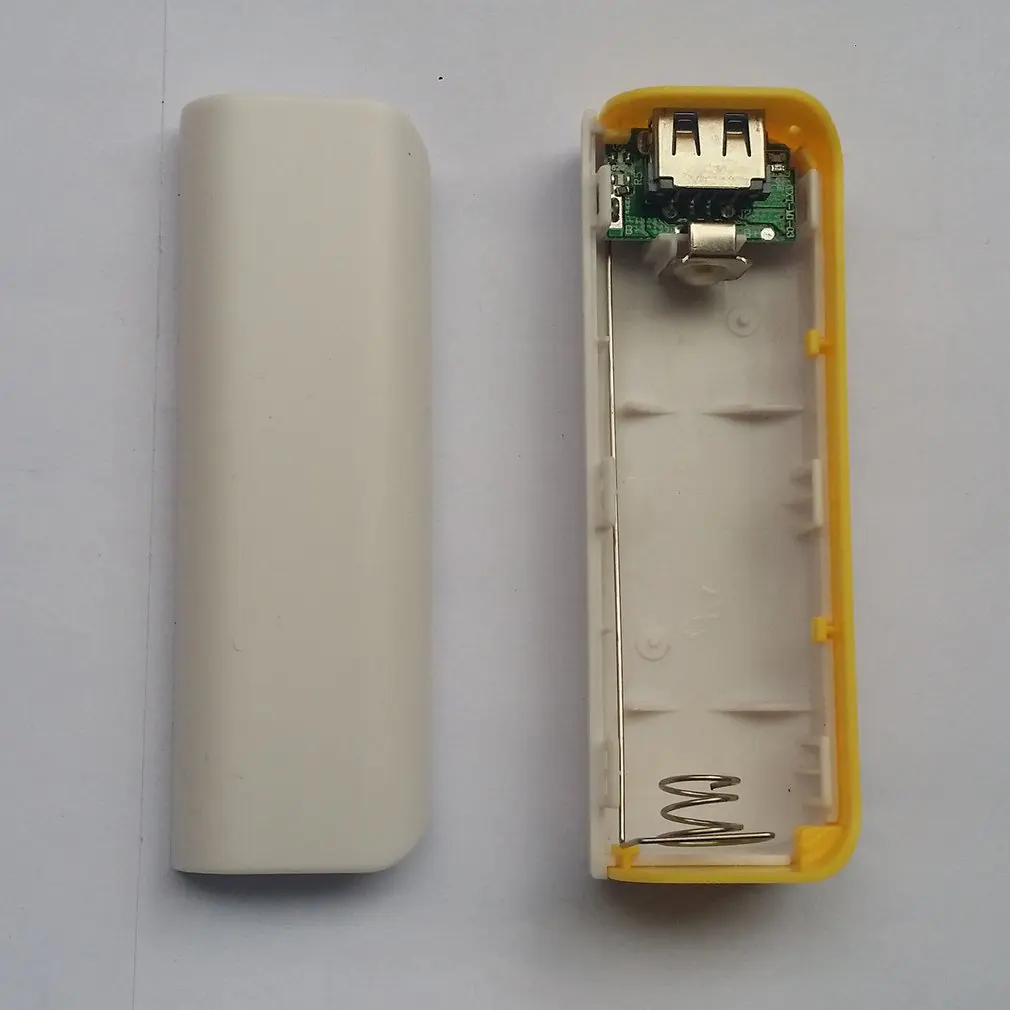 Чехол для внешнего аккумулятора, коробка для внешнего аккумулятора, usb порты, внешний аккумулятор, корпус, печатная плата, зарядное устройство, чехол, сделай сам, комплекты питания, ed, желтый
