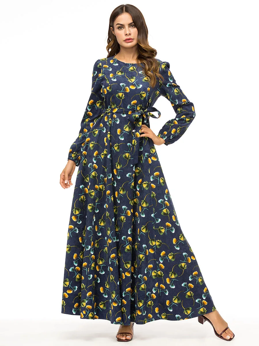 Мусульманские платья большого размера платье-кафтан модное простое свободное