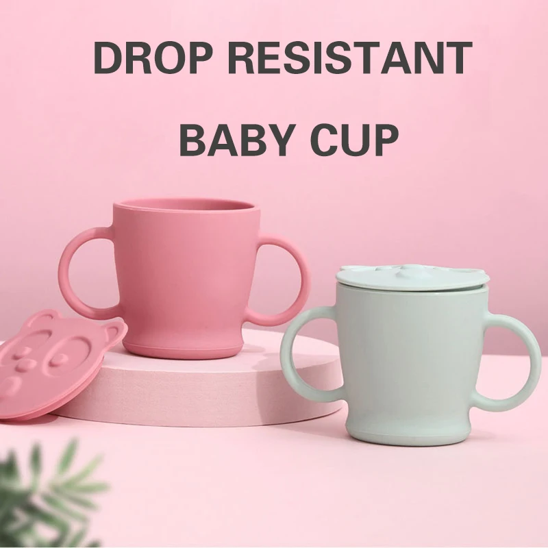 

120ML Baby Infant Learning Feeding Food Bowl Cup with Handle Silicone Snack Dishes Storage Container Children Plate Tableware