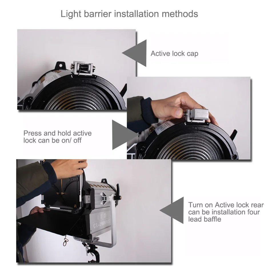 ALUMOTECH C-standsX3+ 3 шт. 2000WS светодиодный Fresnel затемнение фокусировка Светодиодный прожектор и комплект для видеостудии фотография лампа поддержка