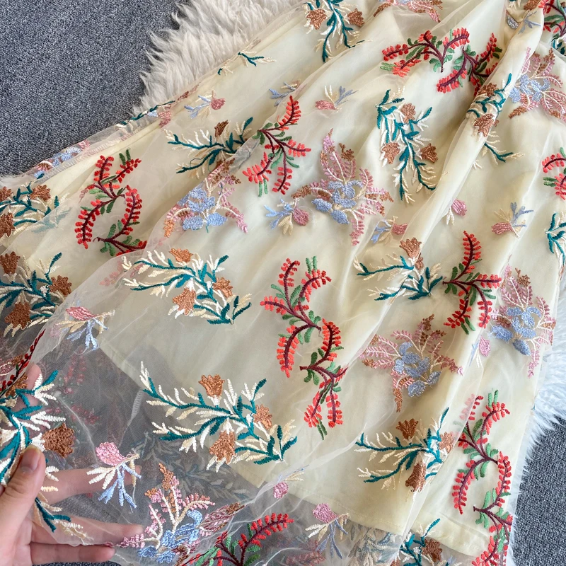 

Muti-Color summer and summer woman dress Round Neck High Waist Casual holiday dresses for women Short Sleeves Ruffle Hemline