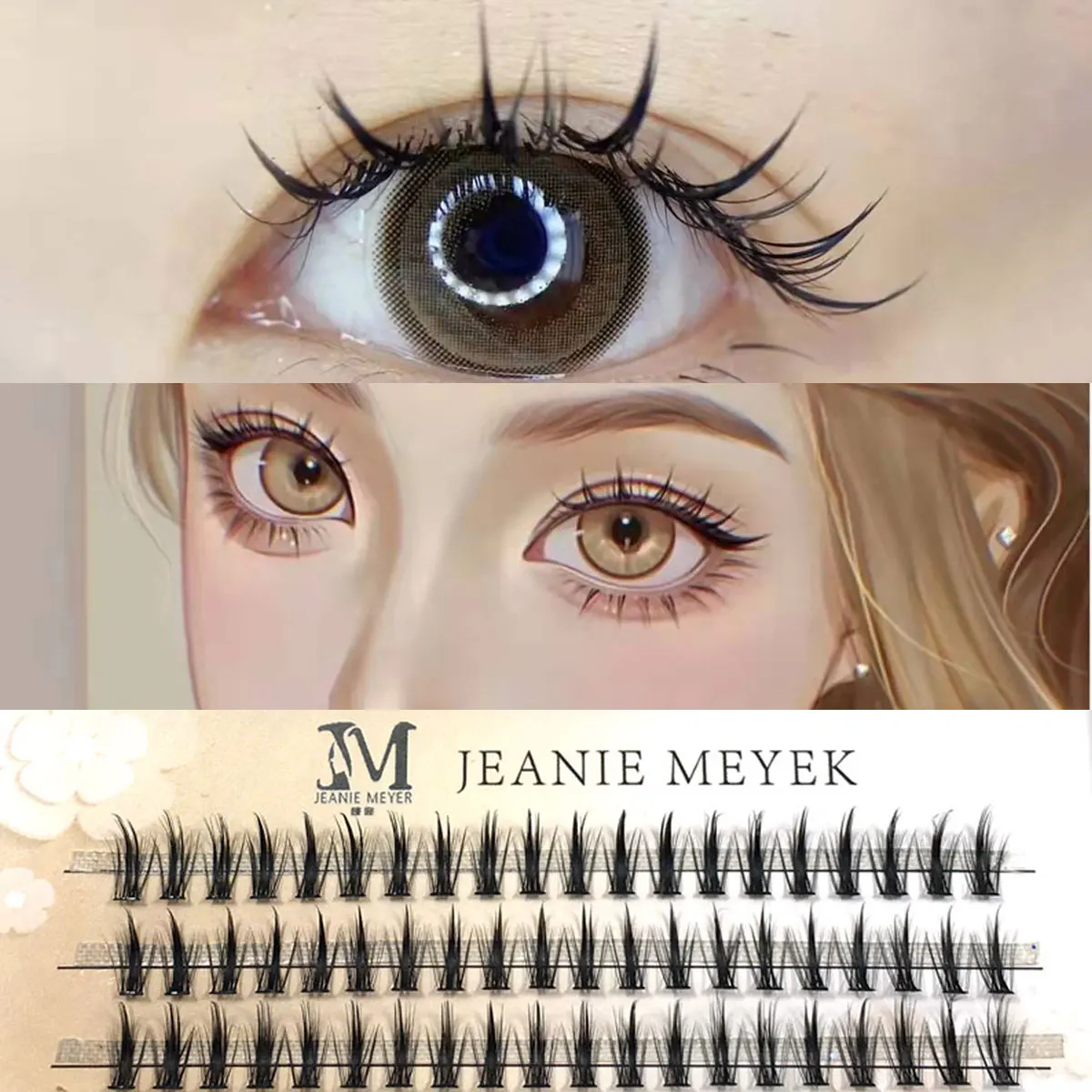 

NEW 60 Bundles Eyelash Extension Natural Faux Mink Eyelashes Individual Cosplay Cluster Lashes Makeup Cilia False Eye Lashes