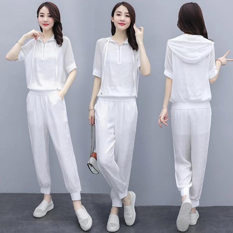 Комплекты для женщин Лето 2020 Новый Модный повседневный комплект из двух