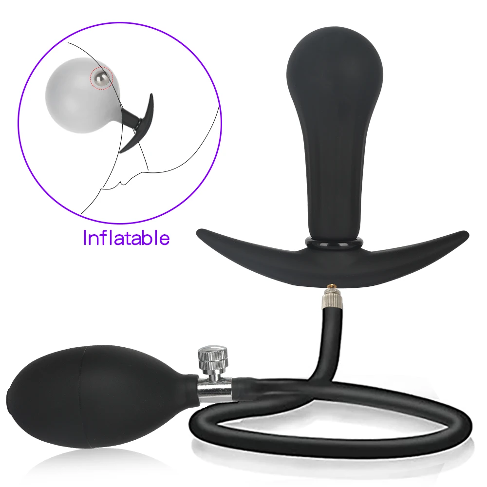 Надувной анальный расширительный массажер Анальный Фалло-имитатор взрослые
