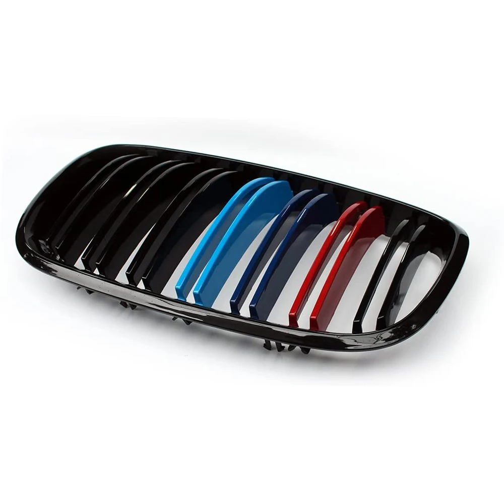 Передняя решетка для автомобиля радиатора BMW X5 X6 E70 E71 2008-2013 М-цвет двойная