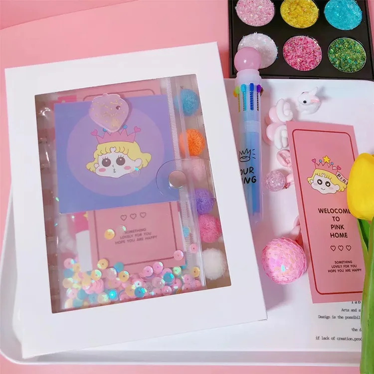 A6 Kawaii записная книжка для девочек студенческий дневник креативный мультфильм