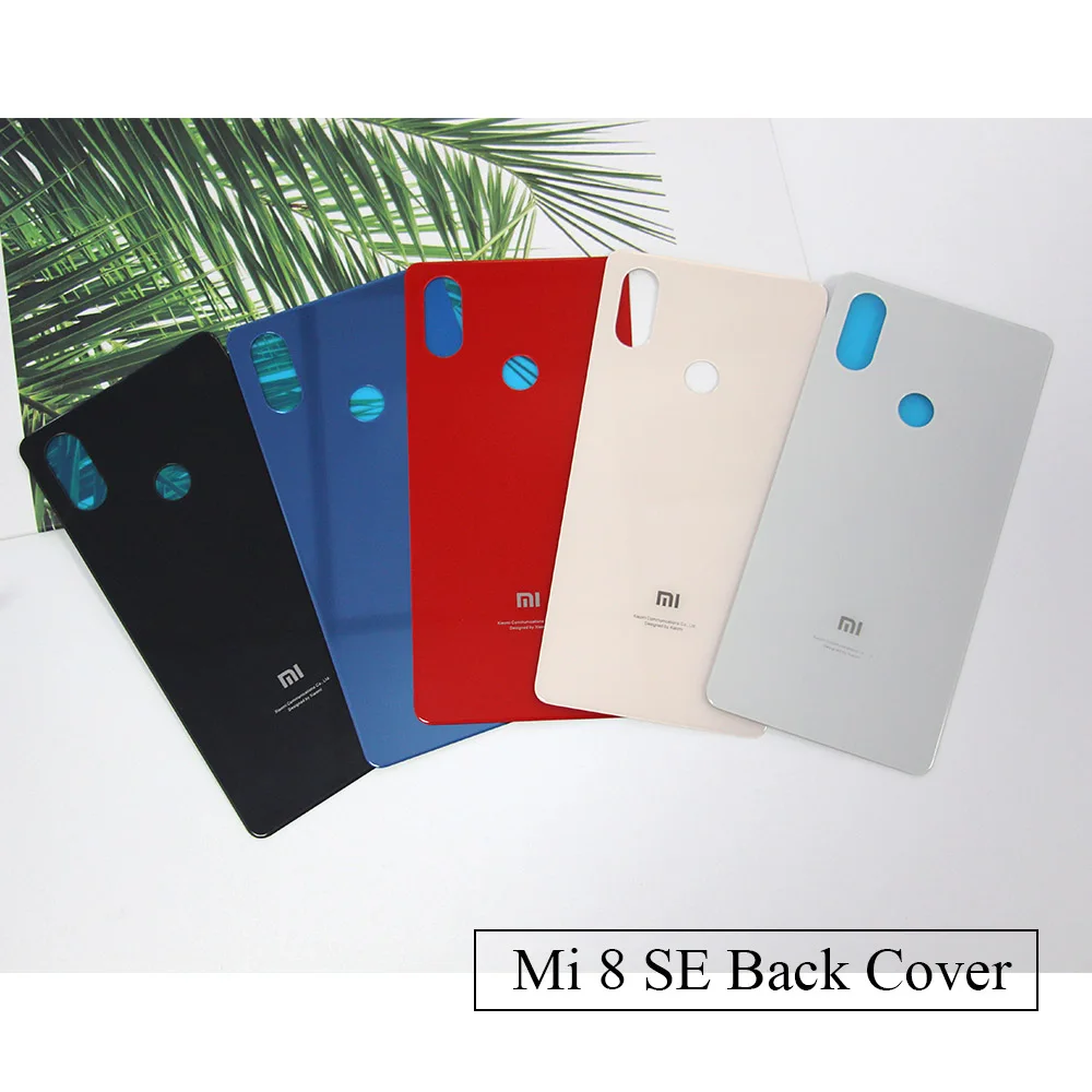 E-fa mi ly Xiaomi 8 крышка батареи Задняя стеклянная задняя дверь корпус чехол для SE 8SE Lite