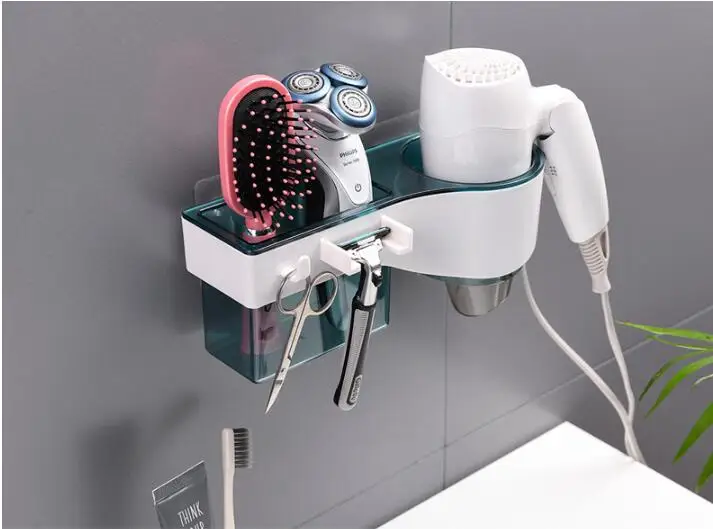 Настенная подставка для сушки волос 1 шт. полка ванной комнаты держатель гребня