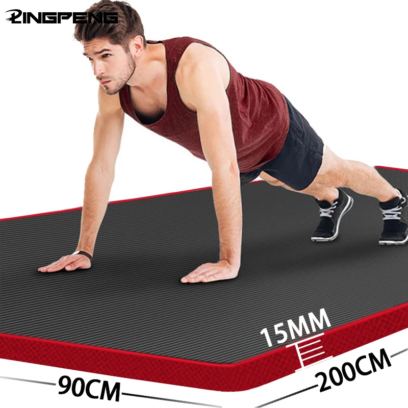 15 мм толщиной окантовка не скользит коврик для йоги высокое качество Пилатес