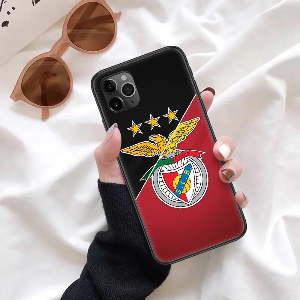 

Portugal Benfica soccer Phone Case For Iphone 4 4s 5 5S SE 5C 6 6S 7 8 Plus X XS XR 11 12 Mini Pro Max 2020 black Coque Pretty