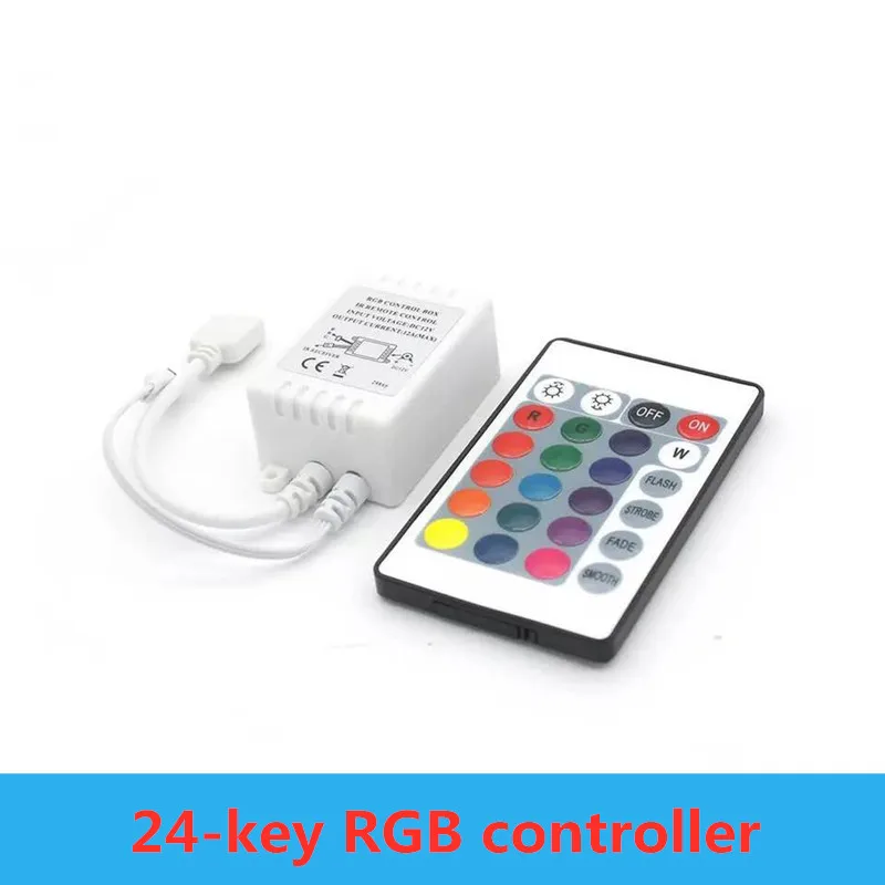 RGB IR пульт дистанционного управления 3key 24key 44key DC12V для SMD 2835 3528 5050 5730 5630 3014 Светодиодные ленты света