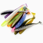 10 шт.лот Мягкие силиконовые приманки 5,5 см 1,2 г Товары для рыбалки Морская рыбалка Pva свимбейт воблеры искусственные снасти