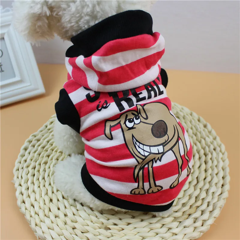 Одежда для собак толстовка с капюшоном Классическая симпатичная футболка кошек