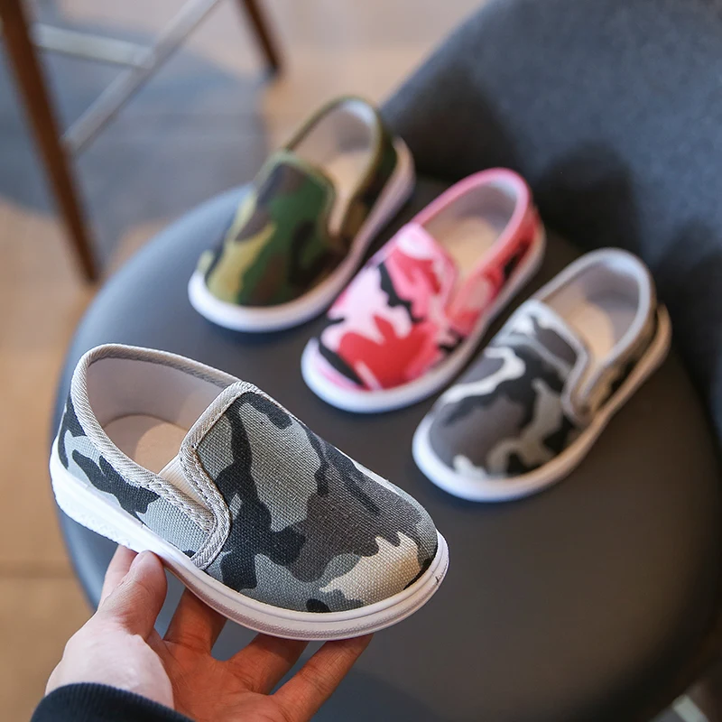 

Kids Shoes Baby Girls Shoes Running Boys Sneakers Sport Casual Fashion Camouflage Canvas Shoes Children Sneakers Slip-on Loafers