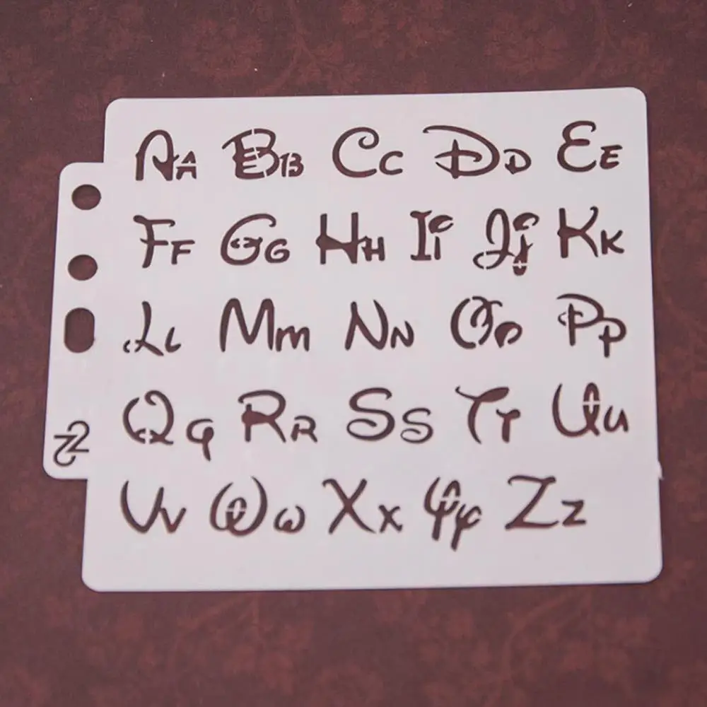 Сделай сам 2 шт Алфавит трафареты букв шаблон картина тиснение альбом рельефное
