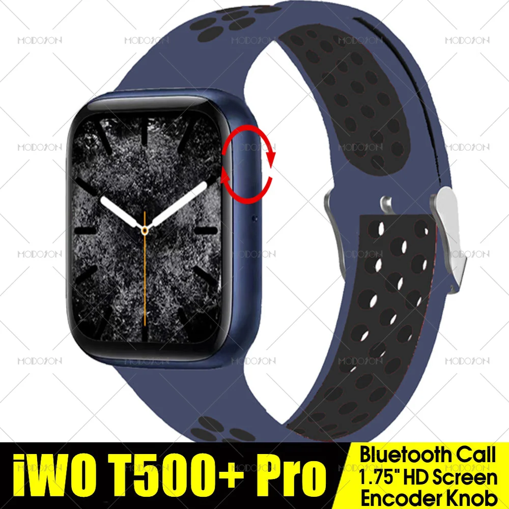 Смарт часы iwo T500 + Pro Series 6 1 75 дюйма Bluetooth пульсометр артериальное