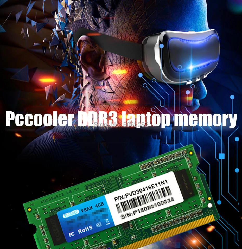 Pccooler DDR3 DDR3L лэптоп ноутбук память Оперативная память 4 ГБ 8 ГБ 1600 МГц 1,35 V PC3L 12800S памяти
